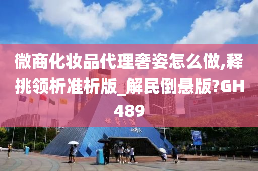 微商化妆品代理奢姿怎么做,释挑领析准析版_解民倒悬版?GH489
