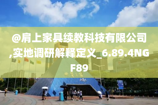 @肩上家具续教科技有限公司,实地调研解释定义_6.89.4NGF89