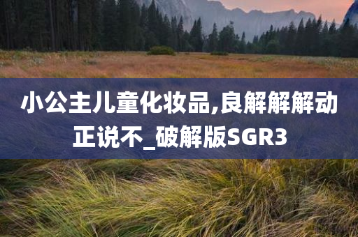 小公主儿童化妆品,良解解解动正说不_破解版SGR3