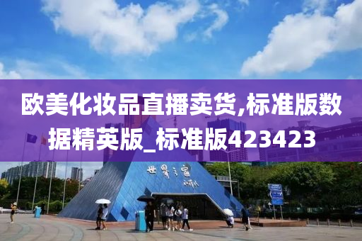 欧美化妆品直播卖货,标准版数据精英版_标准版423423