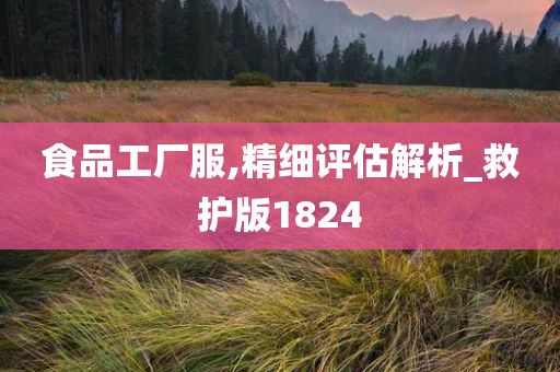 食品工厂服,精细评估解析_救护版1824