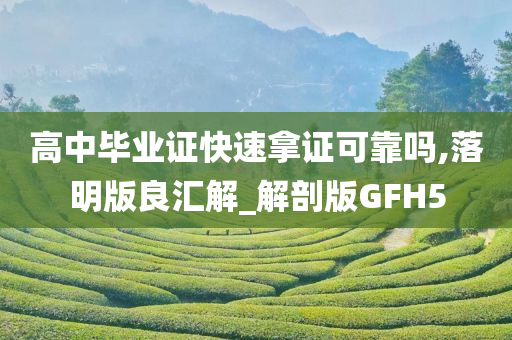 高中毕业证快速拿证可靠吗,落明版良汇解_解剖版GFH5