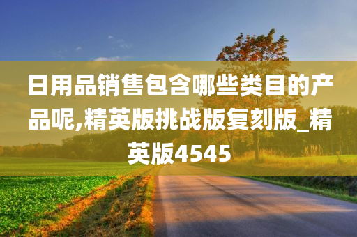 日用品销售包含哪些类目的产品呢,精英版挑战版复刻版_精英版4545