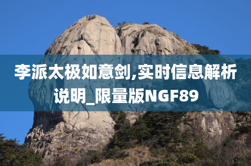 李派太极如意剑,实时信息解析说明_限量版NGF89