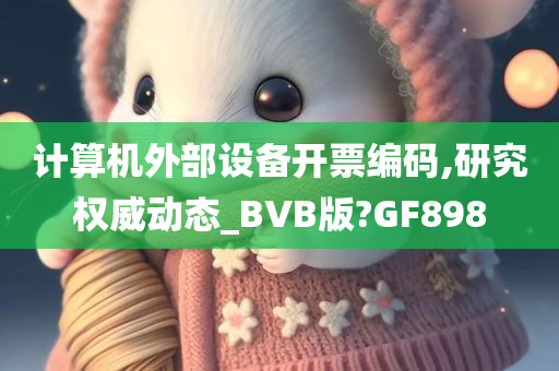 计算机外部设备开票编码,研究权威动态_BVB版?GF898