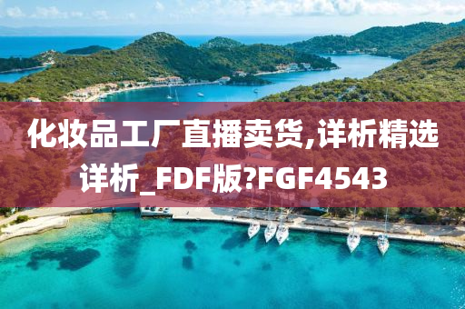 化妆品工厂直播卖货,详析精选详析_FDF版?FGF4543