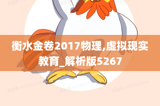 衡水金卷2017物理,虚拟现实教育_解析版5267