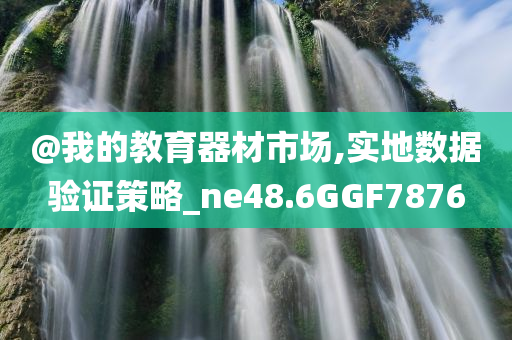 @我的教育器材市场,实地数据验证策略_ne48.6GGF7876