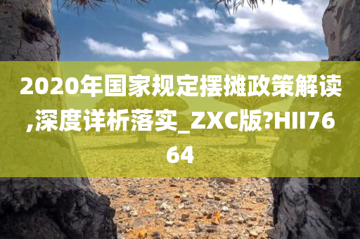 摆摊政策