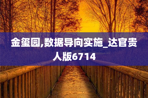 金玺园,数据导向实施_达官贵人版6714