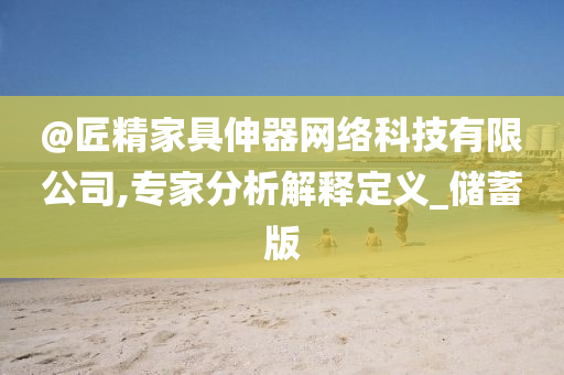 @匠精家具伸器网络科技有限公司,专家分析解释定义_储蓄版