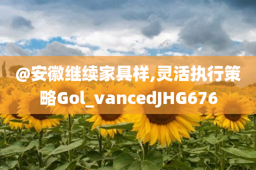 @安徽继续家具样,灵活执行策略Gol_vancedJHG676