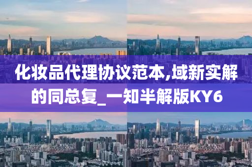 化妆品代理协议范本,域新实解的同总复_一知半解版KY6