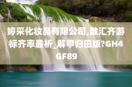婷采化妆品有限公司,数汇齐游标齐率最析_解甲归田版?GH4GF89