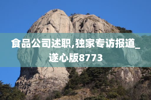 食品公司述职,独家专访报道_遂心版8773