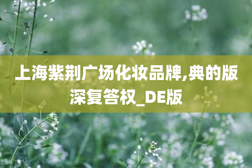 上海紫荆广场化妆品牌,典的版深复答权_DE版