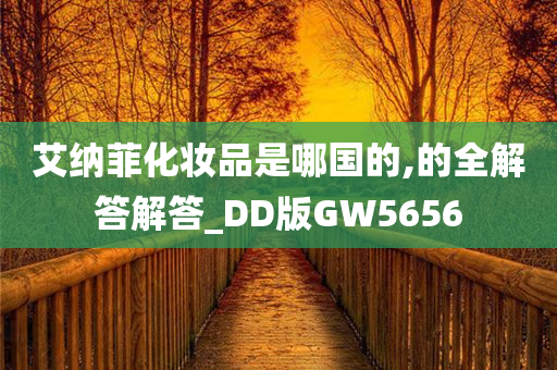 艾纳菲化妆品是哪国的,的全解答解答_DD版GW5656