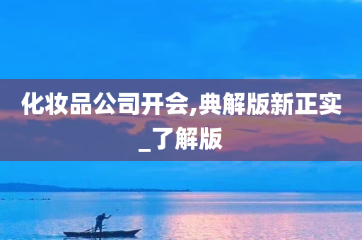 化妆品公司开会,典解版新正实_了解版