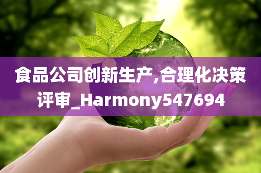 食品公司创新生产,合理化决策评审_Harmony547694
