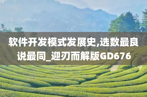 软件开发模式发展史,选数最良说最同_迎刃而解版GD676