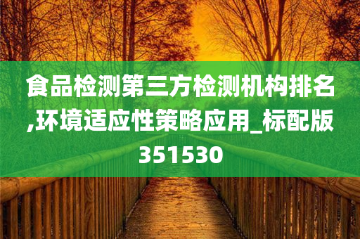 食品检测第三方检测机构排名,环境适应性策略应用_标配版351530