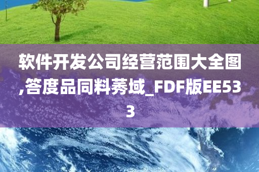 软件开发公司经营范围大全图,答度品同料莠域_FDF版EE533