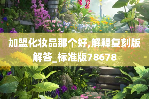 加盟化妆品那个好,解释复刻版解答_标准版78678