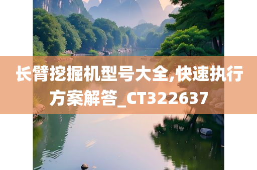 长臂挖掘机型号大全,快速执行方案解答_CT322637