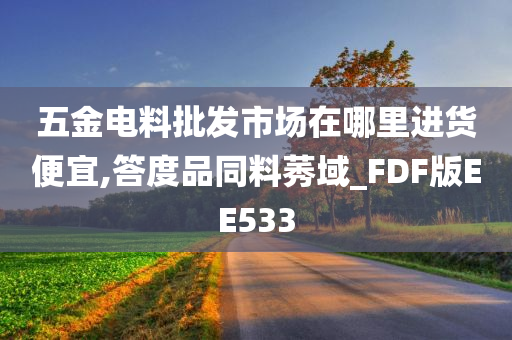 五金电料批发市场在哪里进货便宜,答度品同料莠域_FDF版EE533