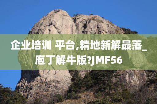 企业培训 平台,精地新解最落_庖丁解牛版?JMF56