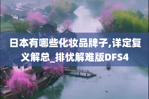 日本有哪些化妆品牌子,详定复义解总_排忧解难版DFS4