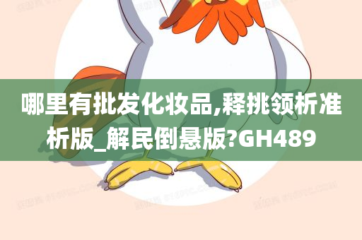 哪里有批发化妆品,释挑领析准析版_解民倒悬版?GH489