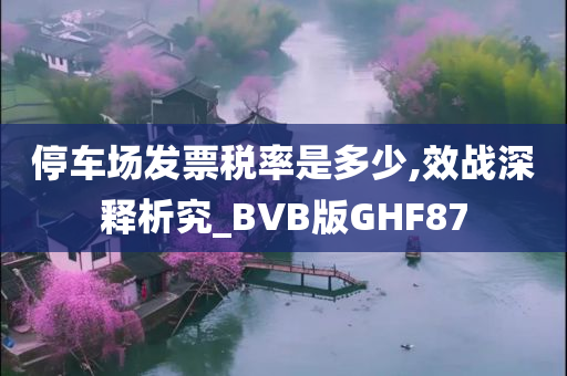 停车场发票税率是多少,效战深释析究_BVB版GHF87