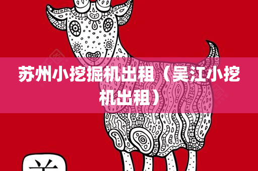 苏州小挖掘机出租（吴江小挖机出租）