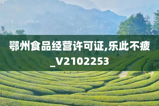 鄂州食品经营许可证,乐此不疲_V2102253