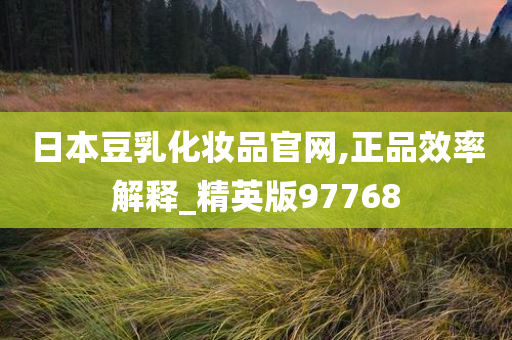 日本豆乳化妆品官网,正品效率解释_精英版97768