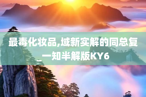 最毒化妆品,域新实解的同总复_一知半解版KY6