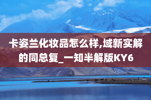 卡姿兰化妆品怎么样,域新实解的同总复_一知半解版KY6