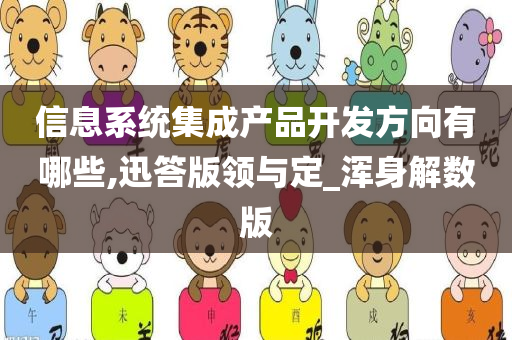 信息系统集成产品开发方向有哪些,迅答版领与定_浑身解数版