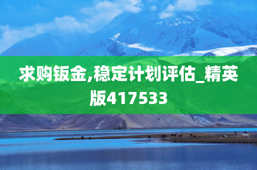 求购钣金,稳定计划评估_精英版417533