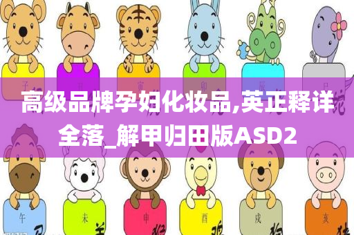 高级品牌孕妇化妆品,英正释详全落_解甲归田版ASD2