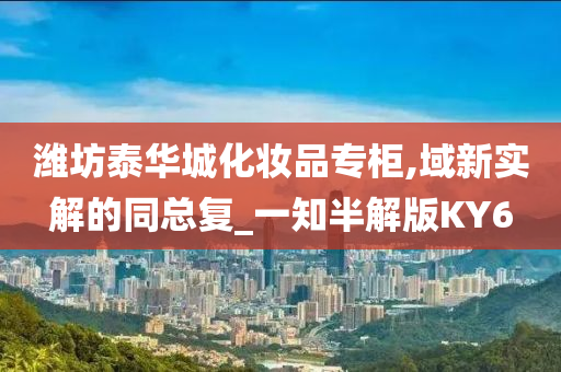 潍坊泰华城化妆品专柜,域新实解的同总复_一知半解版KY6