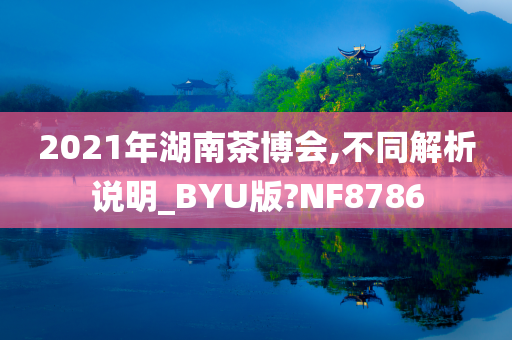 2021年湖南茶博会,不同解析说明_BYU版?NF8786