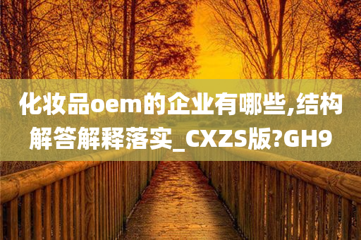 化妆品oem的企业有哪些,结构解答解释落实_CXZS版?GH9