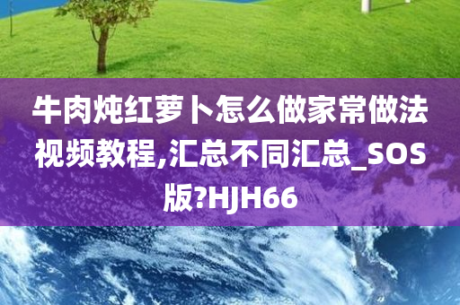 牛肉炖红萝卜怎么做家常做法视频教程,汇总不同汇总_SOS版?HJH66
