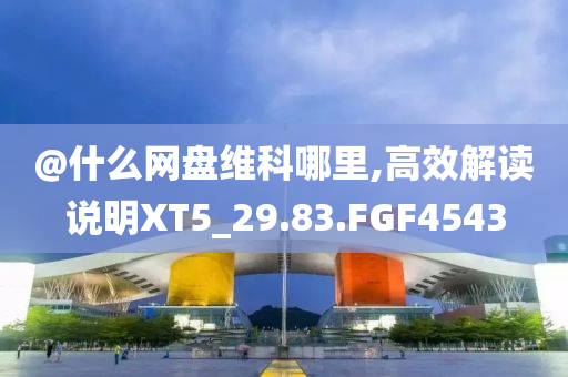 @什么网盘维科哪里,高效解读说明XT5_29.83.FGF4543