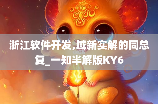 浙江软件开发,域新实解的同总复_一知半解版KY6