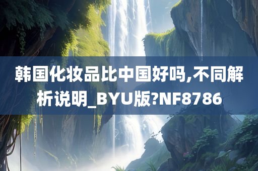 韩国化妆品比中国好吗,不同解析说明_BYU版?NF8786