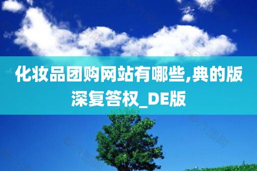 化妆品团购网站有哪些,典的版深复答权_DE版