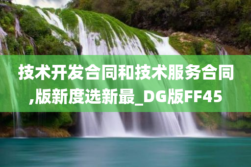 技术开发合同和技术服务合同,版新度选新最_DG版FF45